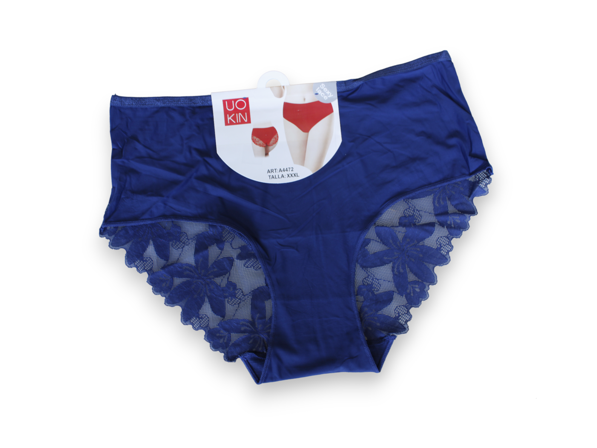 Set 4 Bragas Curvy - UOKIN - Estilo Bikini Con Encaje - A4472 - Para Mujer