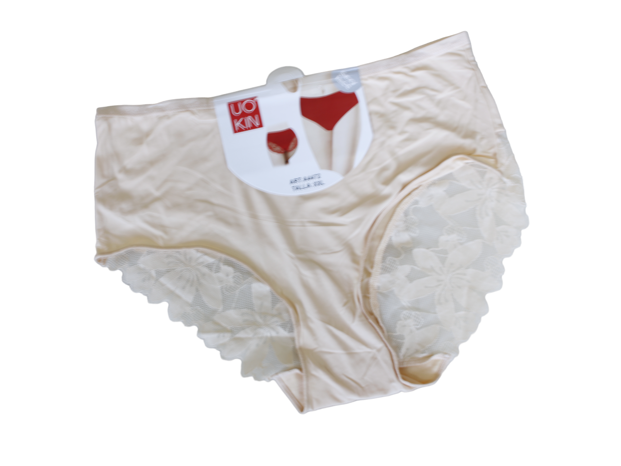 Set 4 Bragas Curvy - UOKIN - Estilo Bikini Con Encaje - A4472 - Para Mujer