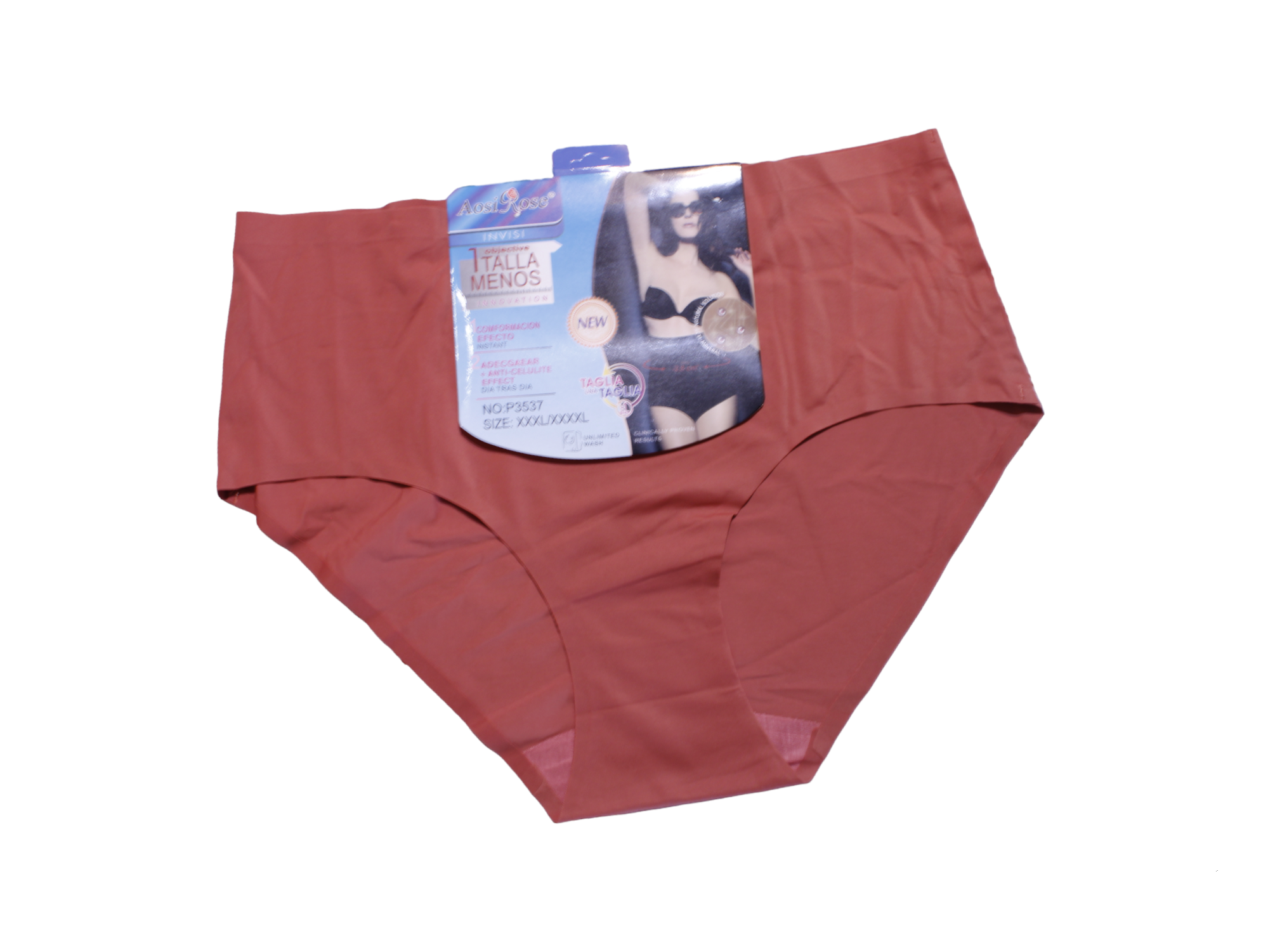 Set De 3 Pantaletas Cuvy - Aosi Rose - Sin Costuras,/Reductoras - P3537 - Mujer