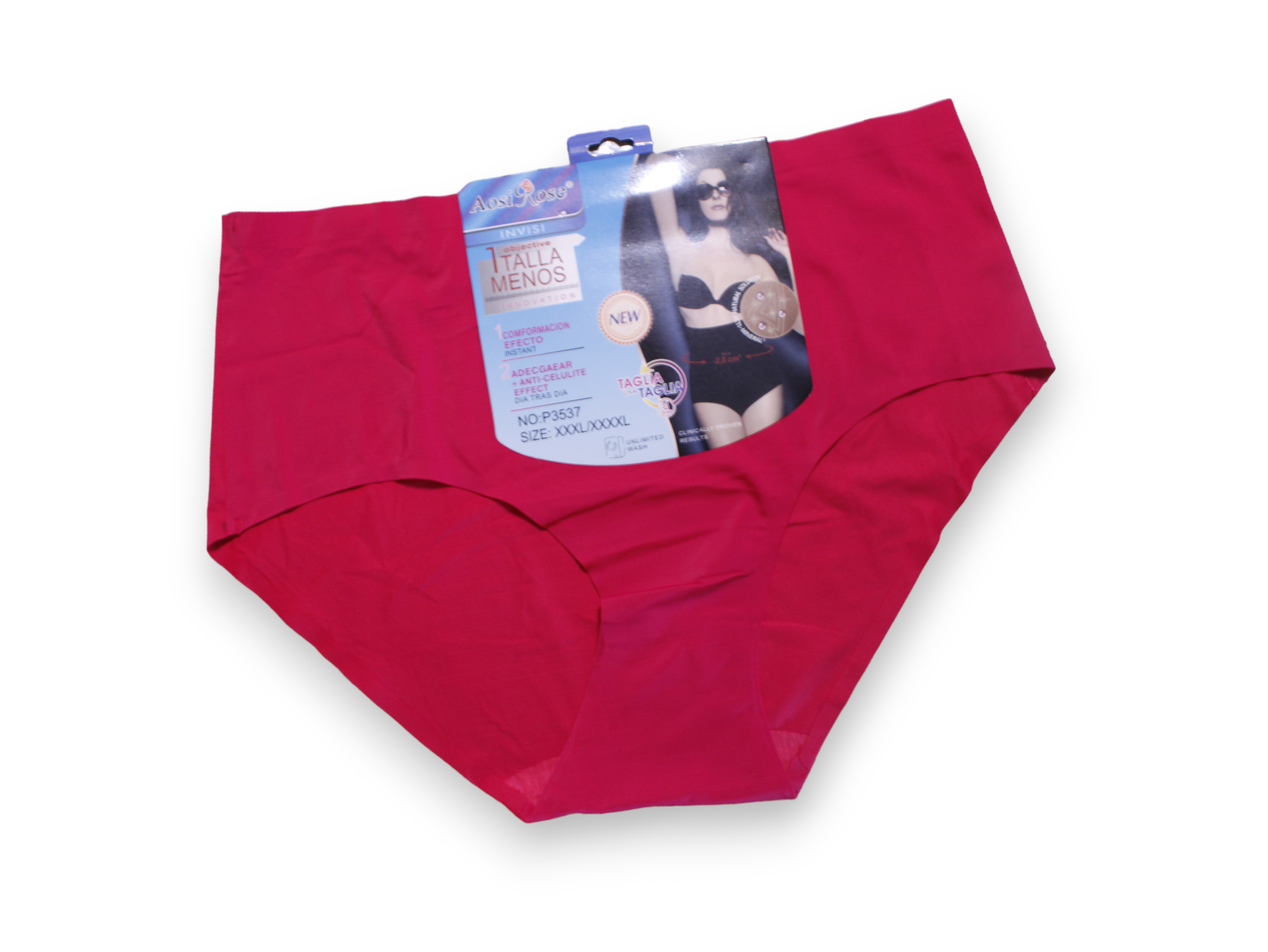 Set De 3 Pantaletas Cuvy - Aosi Rose - Sin Costuras,/Reductoras - P3537 - Mujer