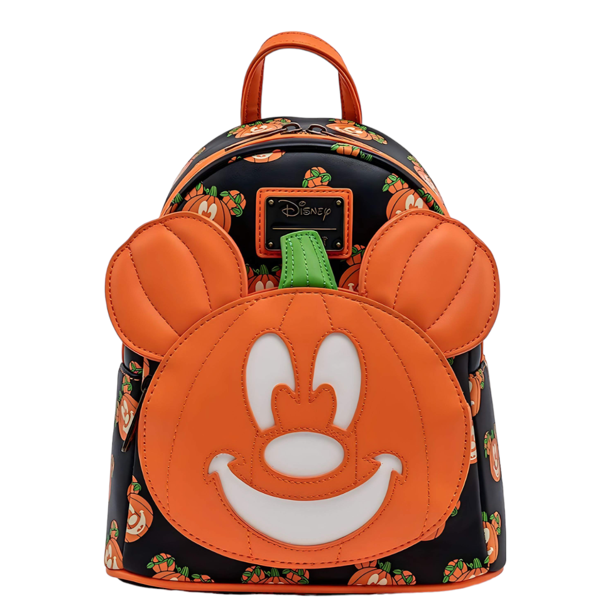 Mochila Loungefly Mickey calabaza brilla en la oscuridad oficial