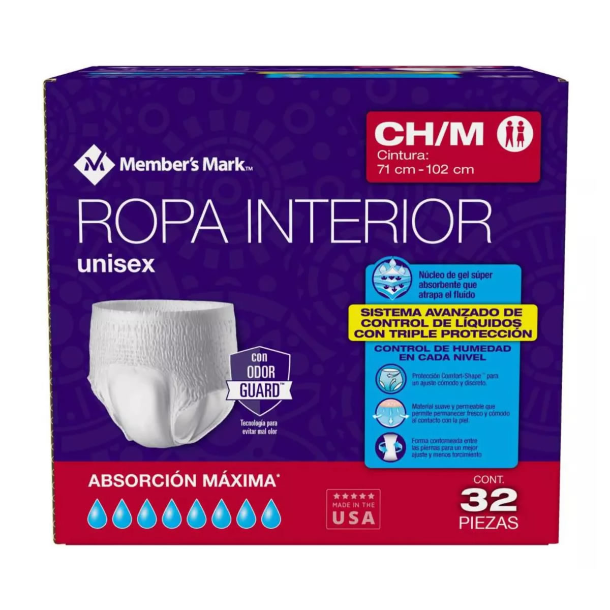 Ropa Interior Desechable Unisex Members Mark 980023378 CH/M SMS