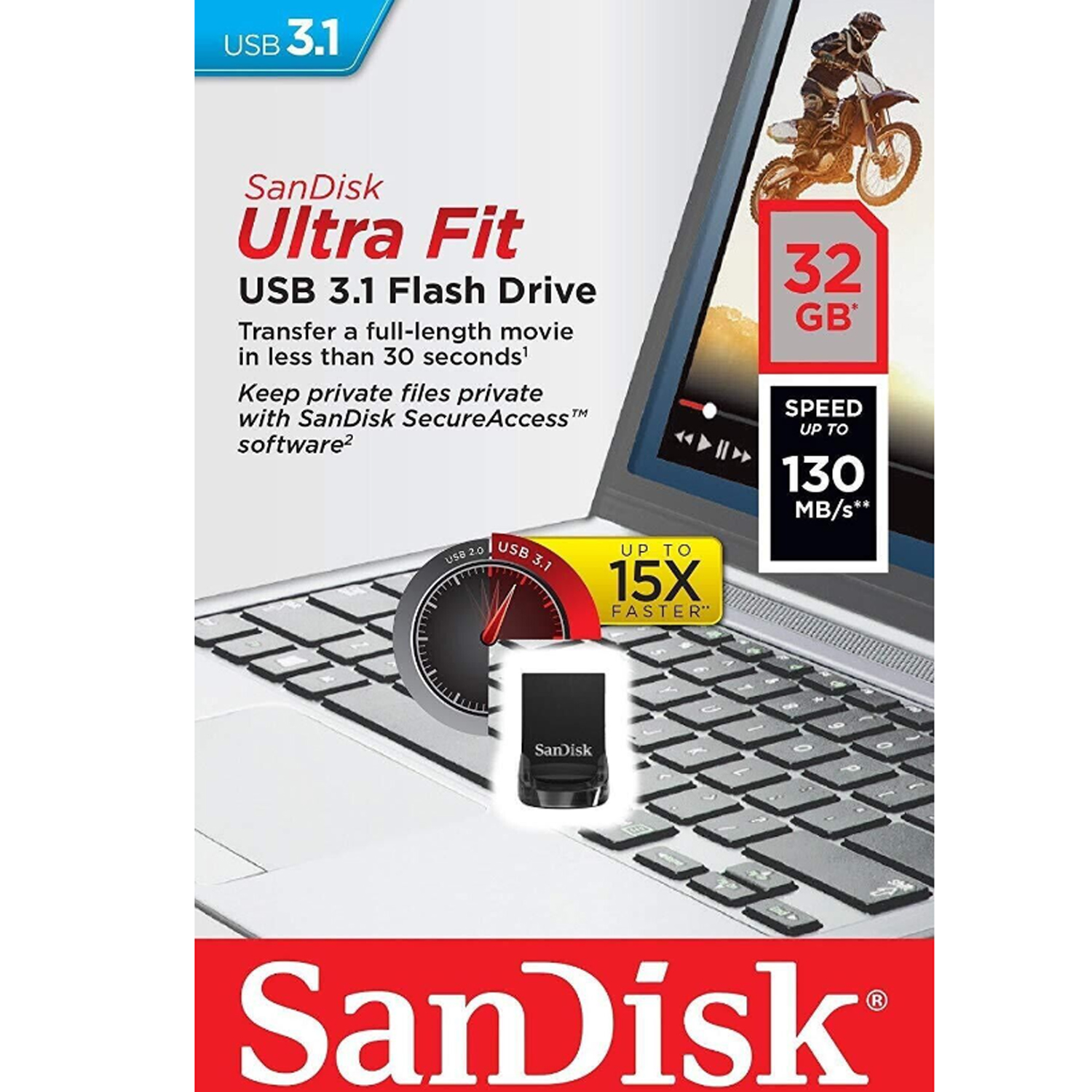 MEMORIA SANDISK ULTRA FIT 32GB 3.1