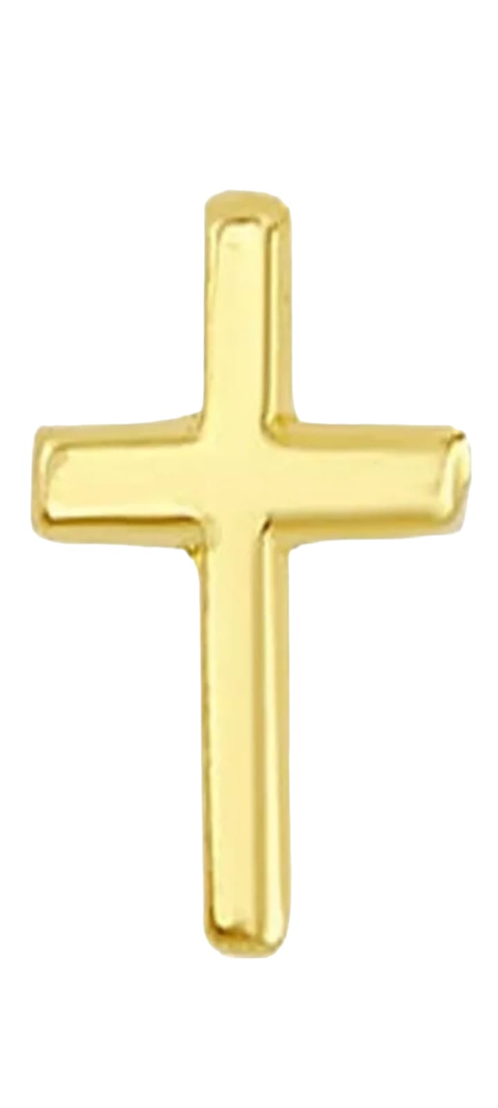 Broquel Cruz Lisa En Oro De 10 K + Obsequio + Envío