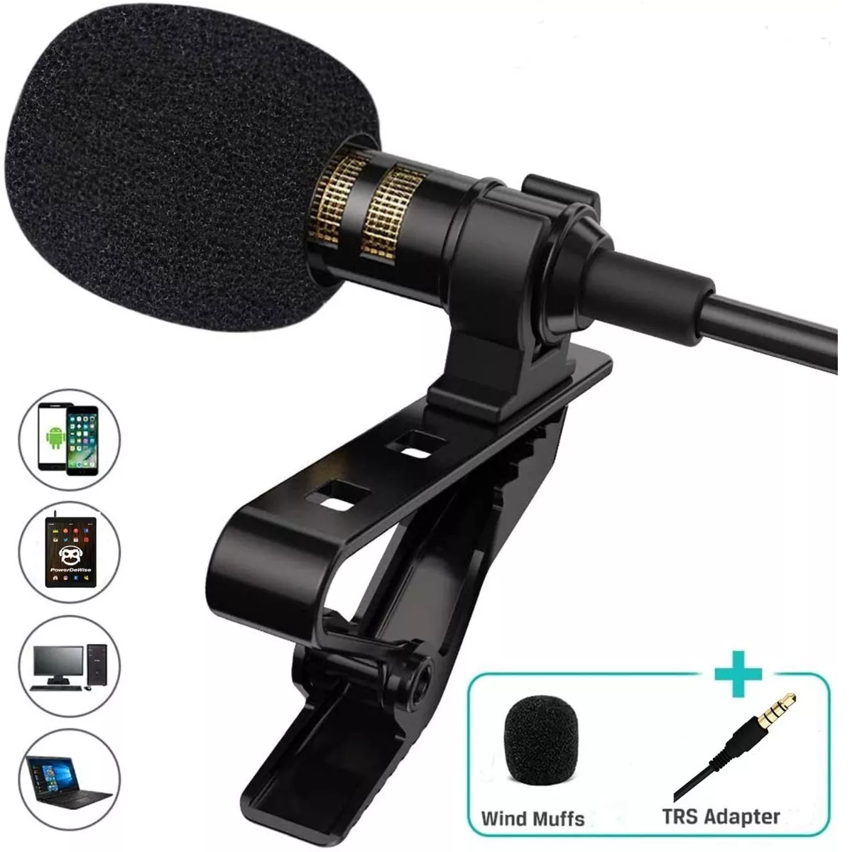 Micrófono Solapa Lavalier Clip Celulares Calidad Profesional