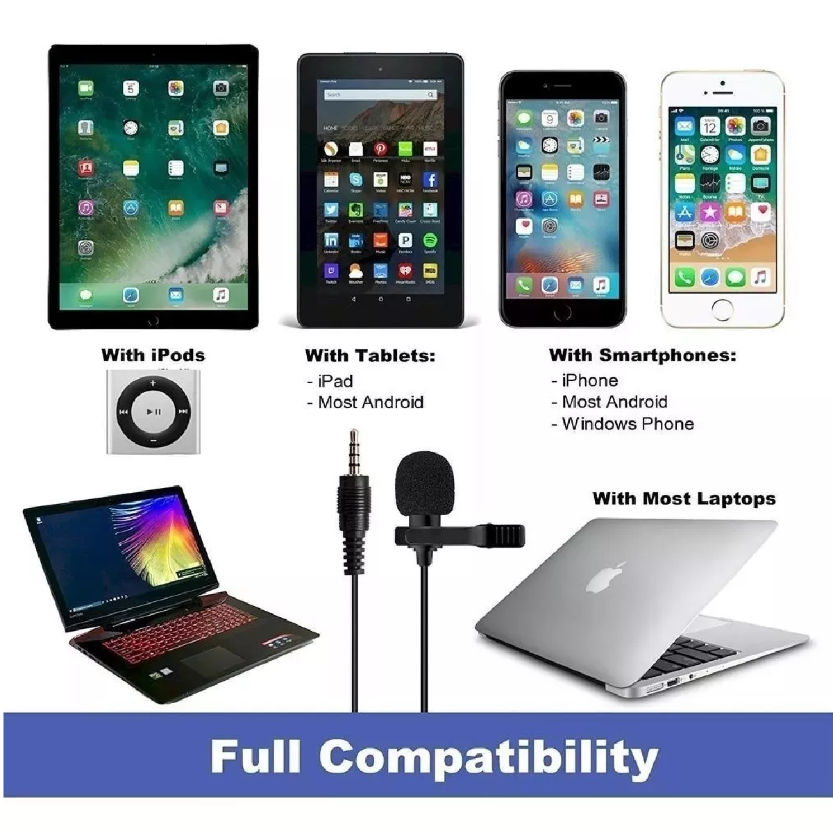 Micrófono Solapa Lavalier Clip Celulares Calidad Profesional