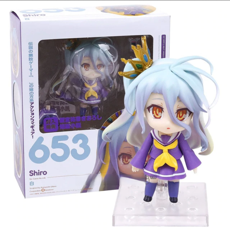 Shiro 653 No Game No Life Nendoroid Figura Anime Figma