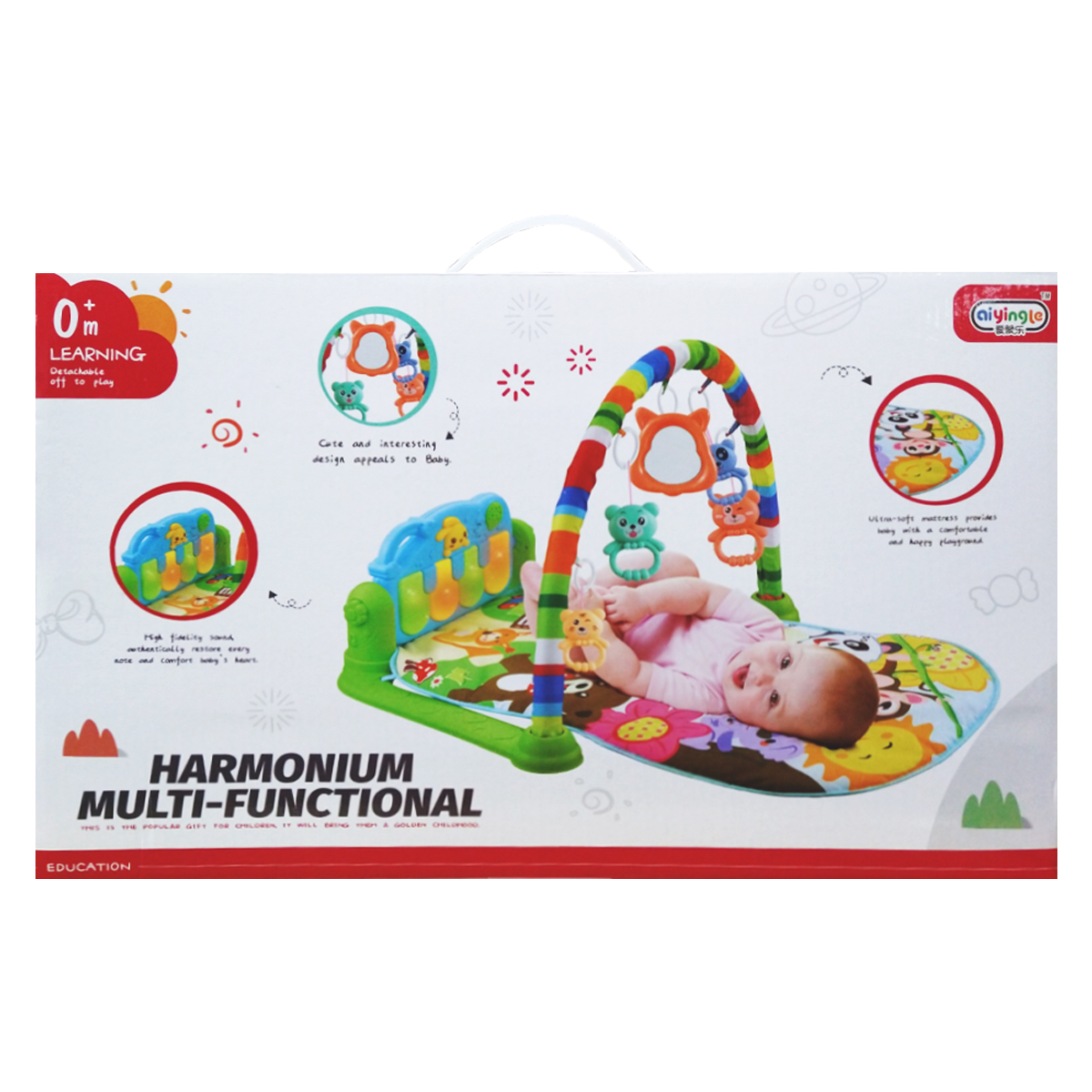 Gimnasio para bebe Multifuncional Harmony Musical Rosa