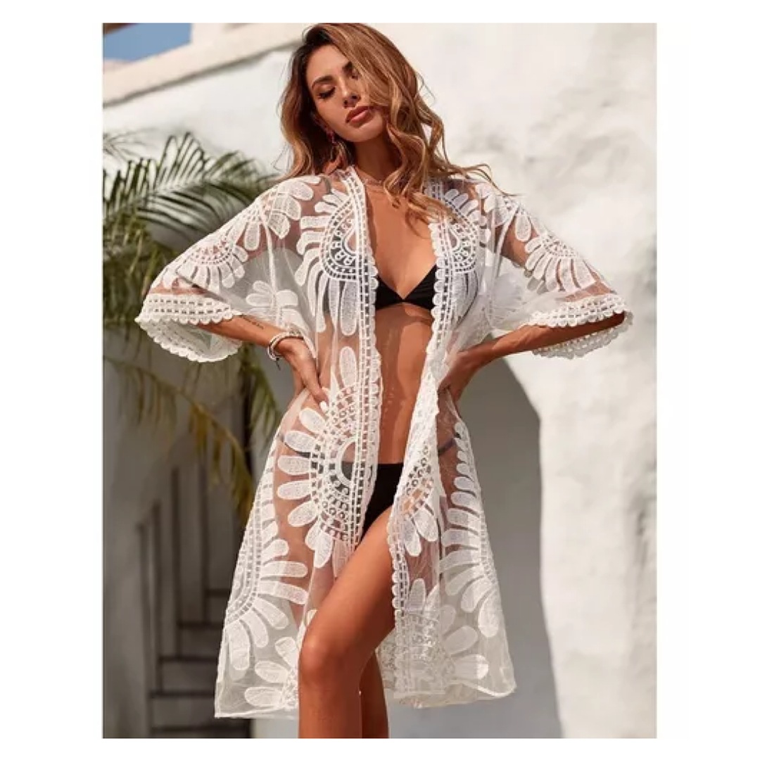 Pareo Alberca Salida De Baño Playa Vestido Bikini Para Mujer