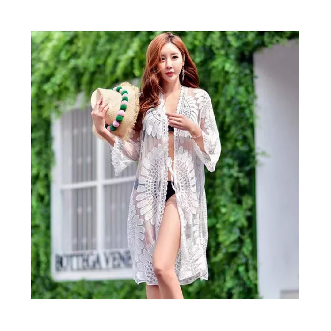 Pareo Alberca Salida De Baño Playa Vestido Bikini Para Mujer