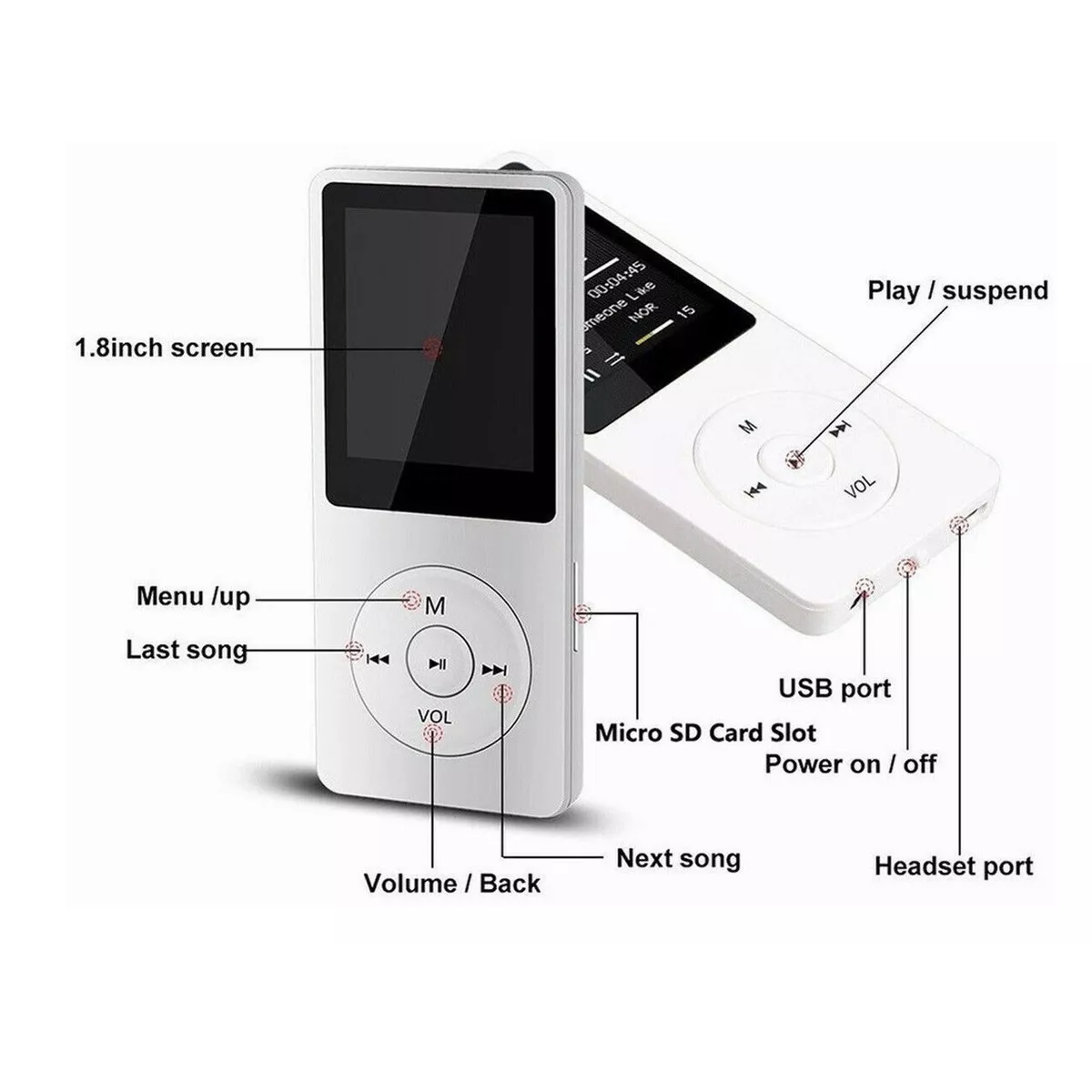 Reproductor Mp3 Mp4 Bluetooth Con Radio Y Grabadora