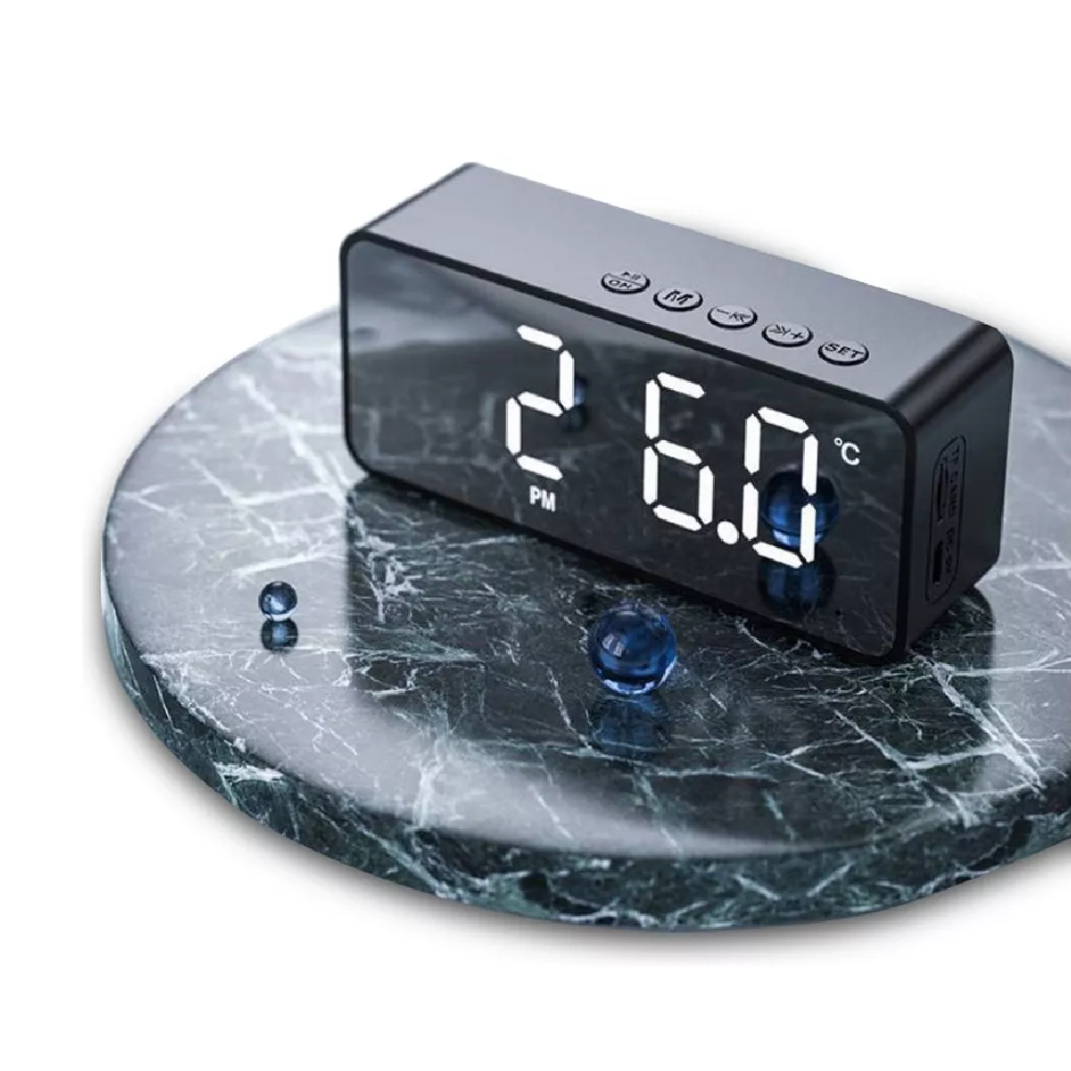 Brigmton Brd-915a Despertador Radio Reloj Digital Unisex Caja De Plástico  Esfera Color Gris - Brigmton