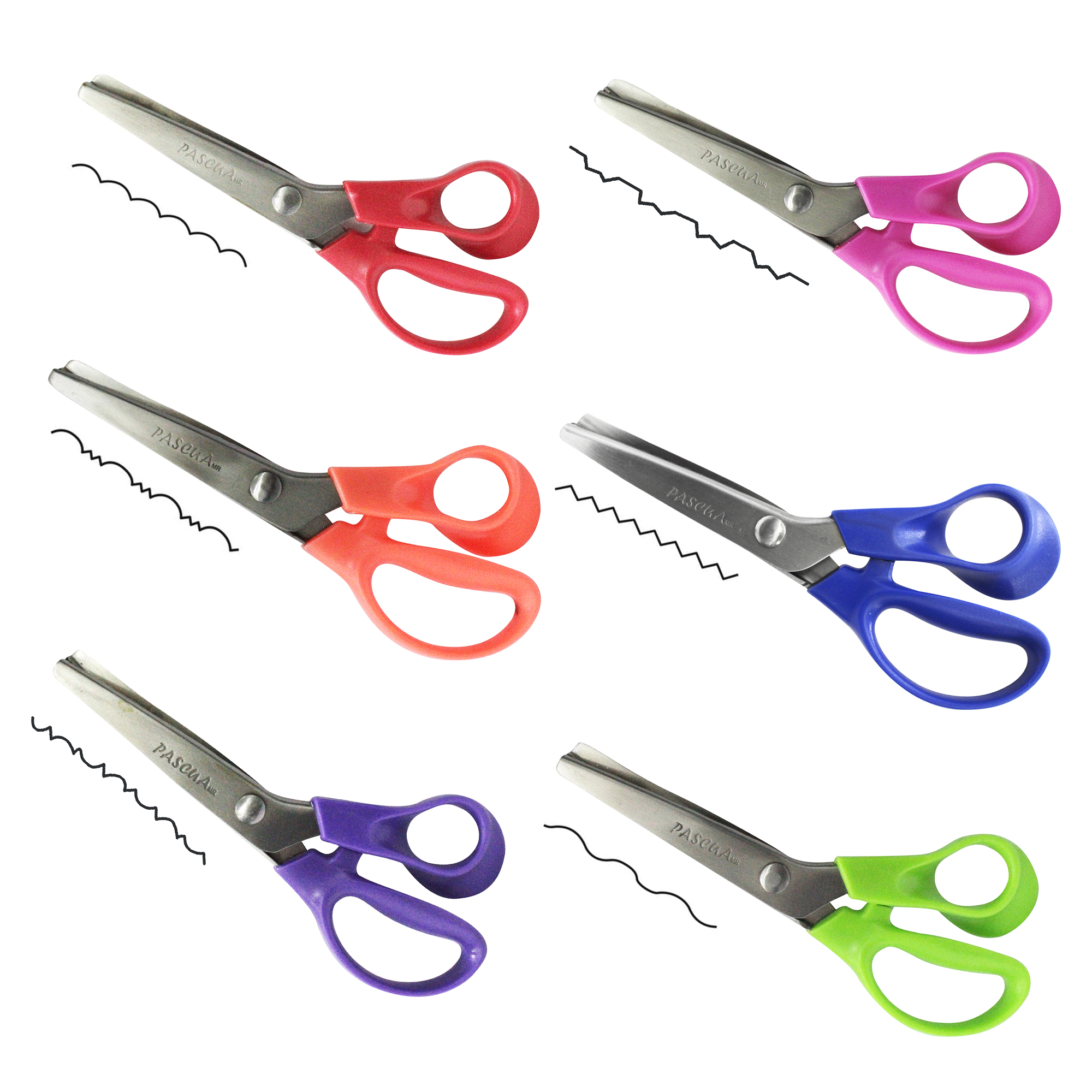 Tijeras Con Bordes Zigzag Ondas Zipper Lunas Gotico Curvas para manualidad DIY hogar oficina decoracion