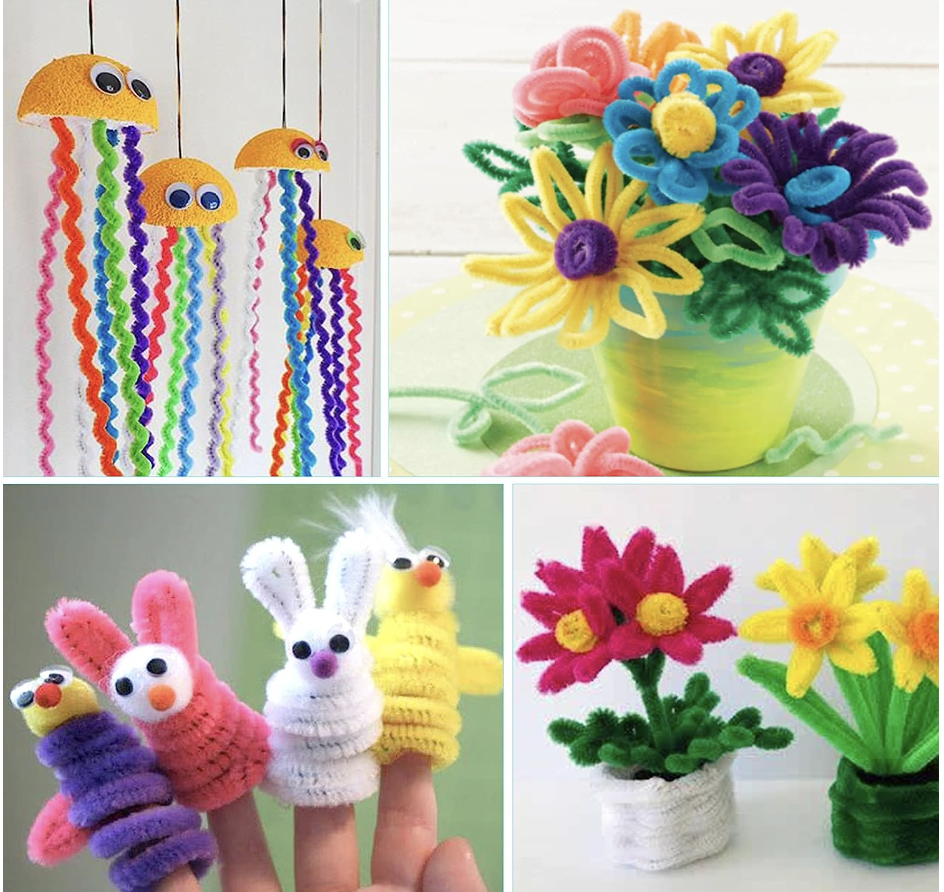 Chenille Limpiapipas Chenilla Manualidades Diy Mate 100Pzas varios colores