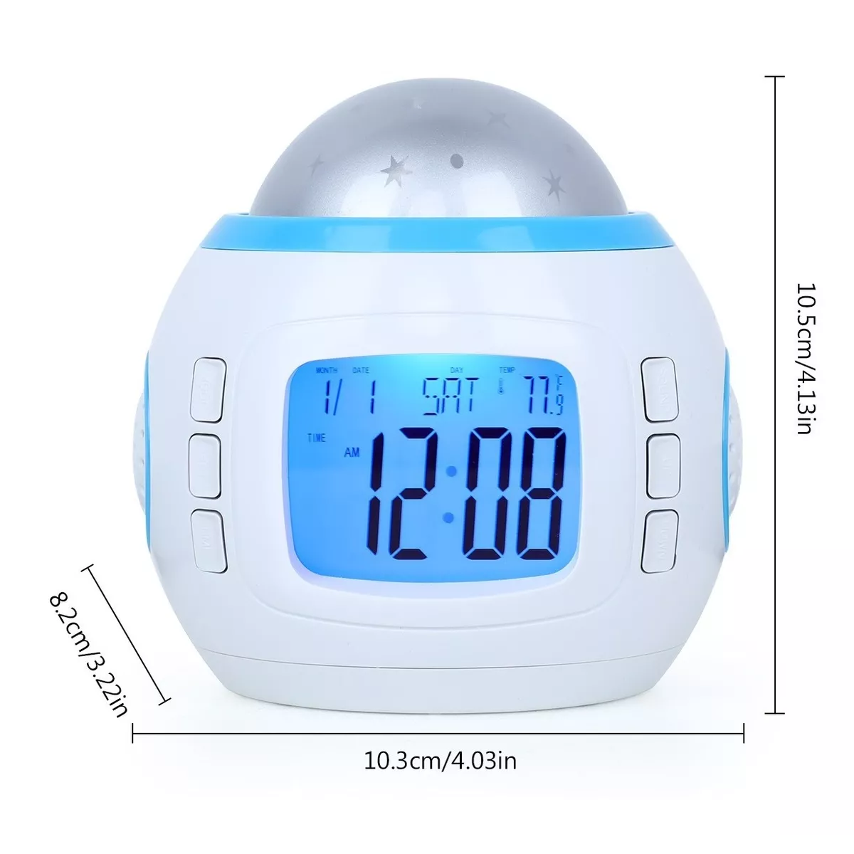 Reloj Despertador Con Proyección De Estrellas Para Niños