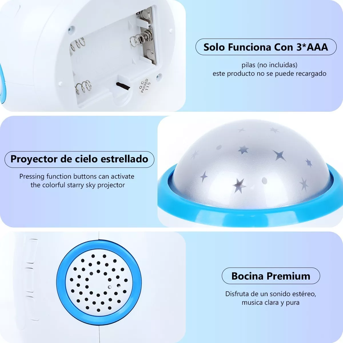 Reloj Despertador Con Proyección De Estrellas Para Niños