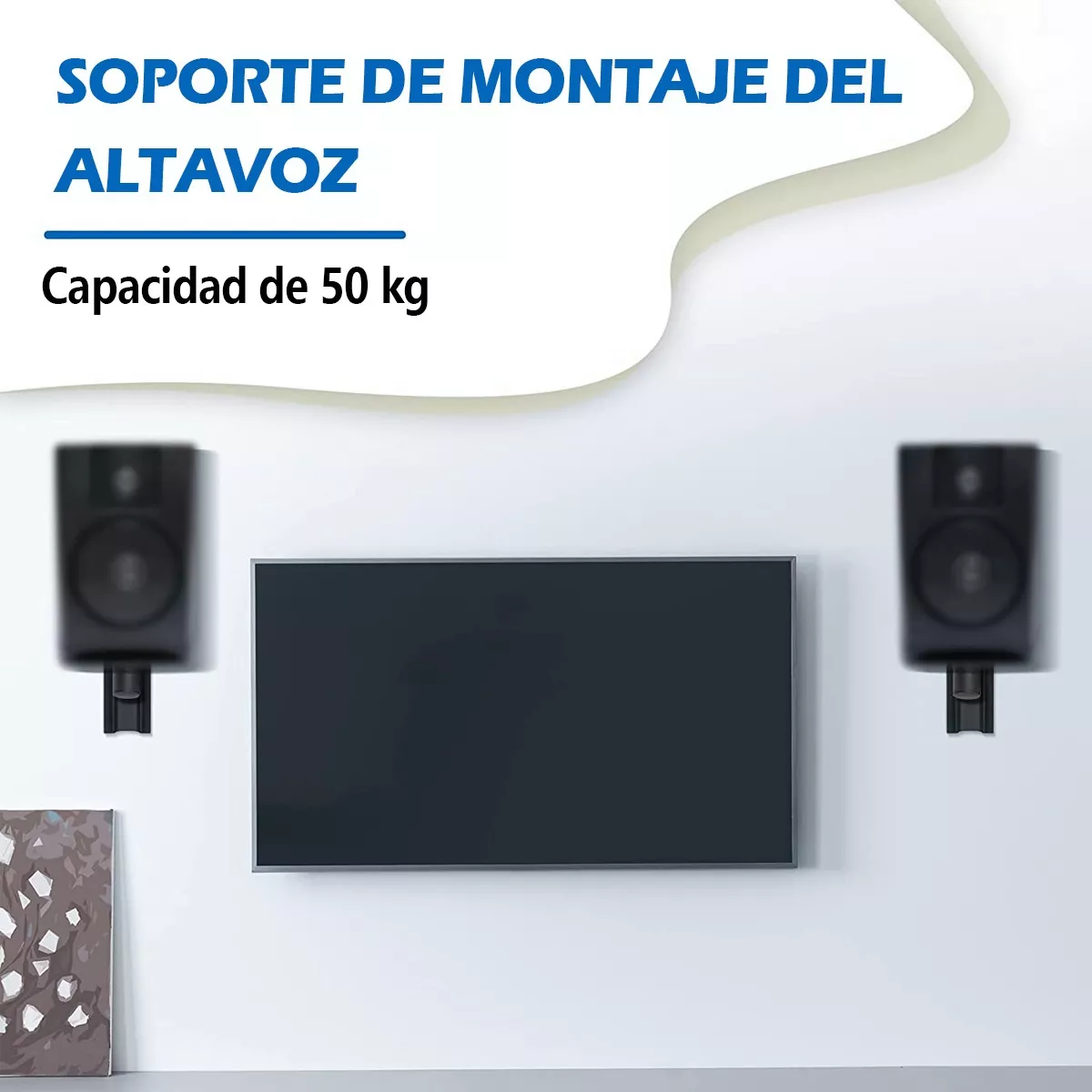 Soporte De Bafle Bocina Pared, Base Pedestal Stand 50kg 2pcs