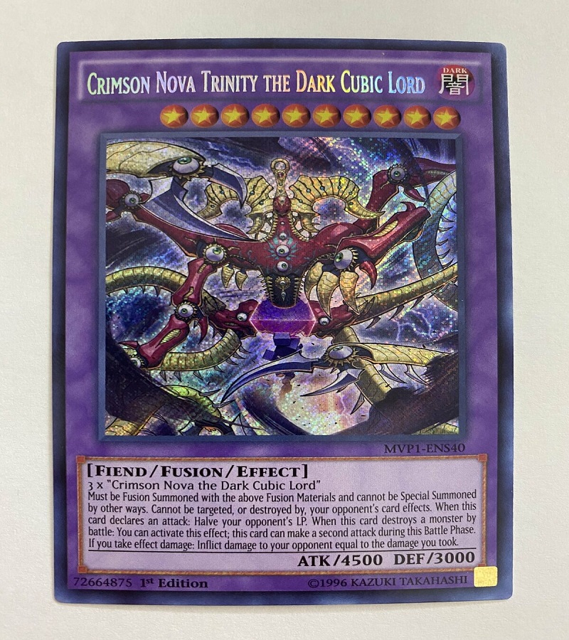 Yugioh Crimson Nova Trinity the Dark Cubic Lord Secret Rare 1st Edition - Konami