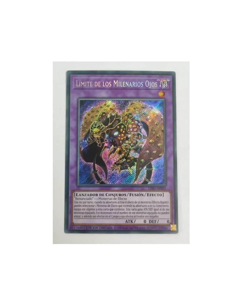 Yugioh Limite de los Milenarios Ojos Secret Rare Edición Limitada - Konami