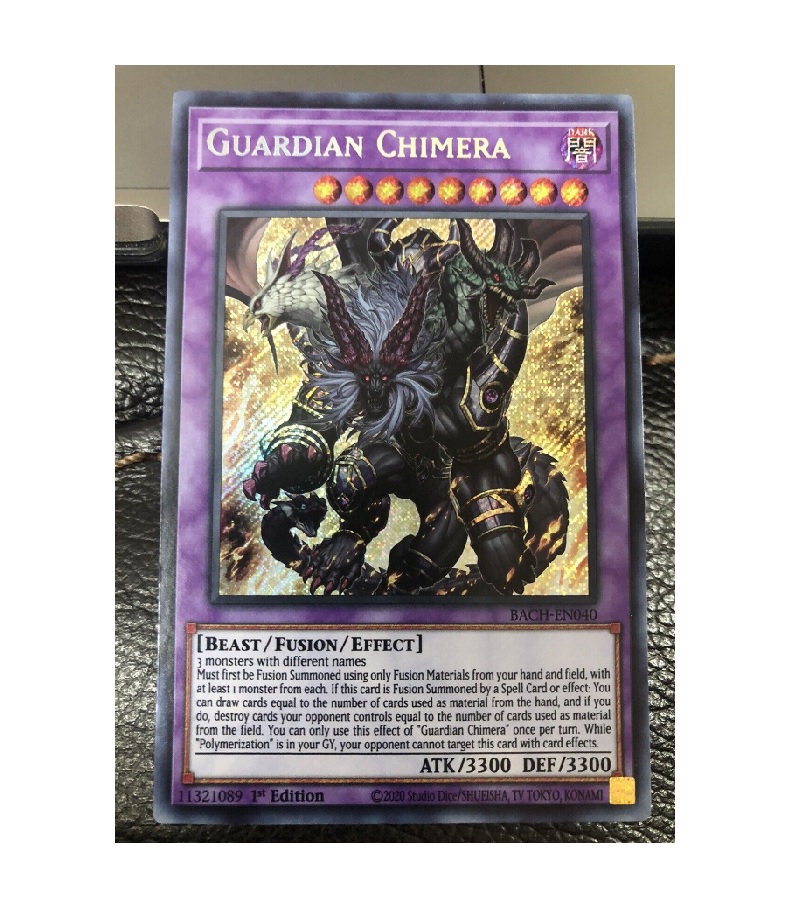 Yugioh Guardian Chimera Secret Rare 1st Edition - Konami