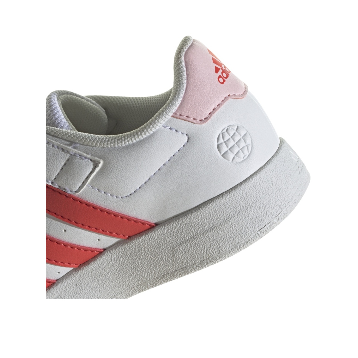 TENIS ADIDAS BREAKNET 2.0 BLANCO-ROJO PARA NIÑAS HP8967