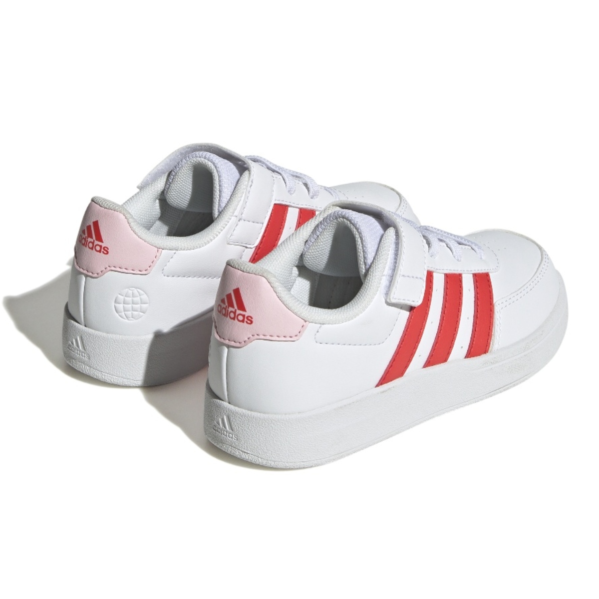 TENIS ADIDAS BREAKNET 2.0 BLANCO-ROJO PARA NIÑAS HP8967