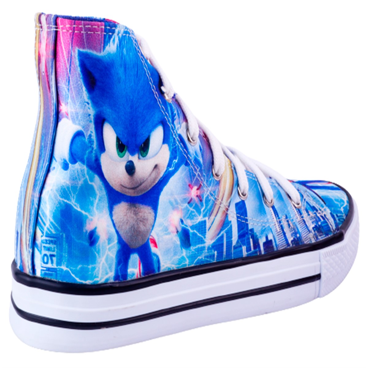 Tenis Bota Niño Sonic The Hedgehog Juego Casuales 890-2-ars.