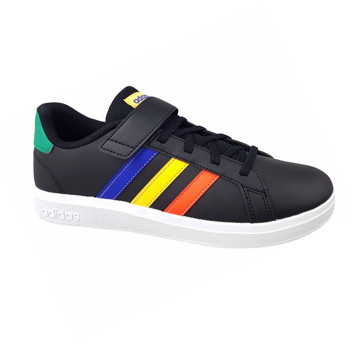Tenis Adidas Grand Court 2.0 Negro-Multicolor para Niños HP8914