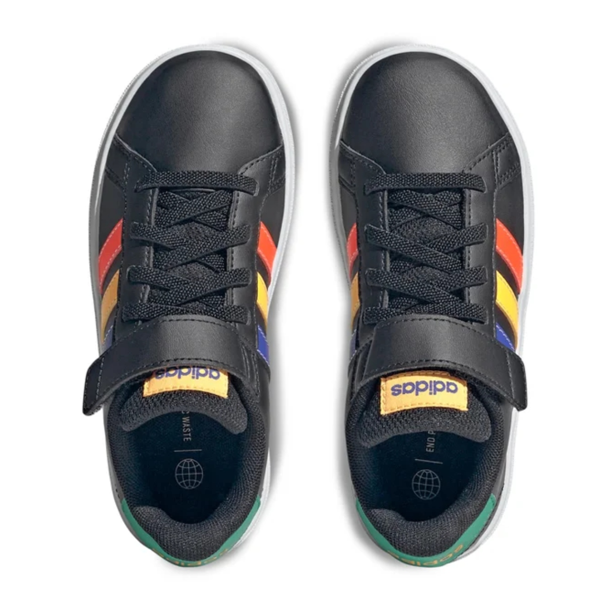 Tenis Adidas Grand Court 2.0 Negro-Multicolor para Niños HP8914