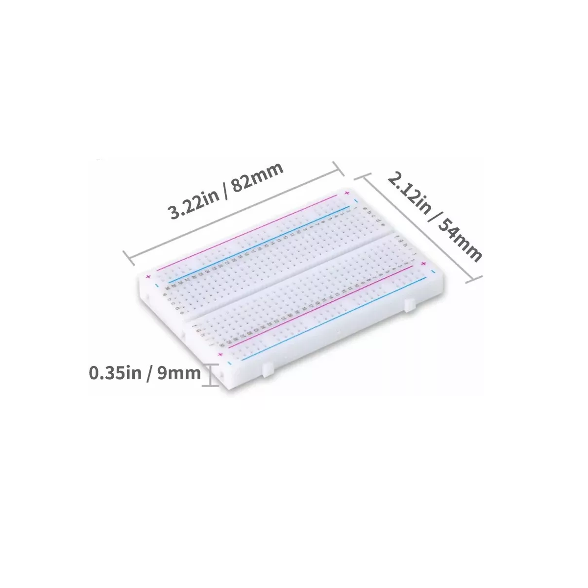 Set 6 Piezas Protoboard 400 Puntos Breadboard Para Arduino