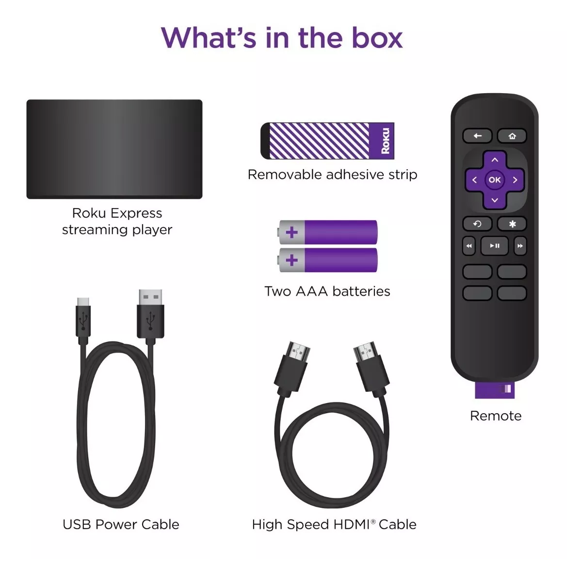 Roku Express 4K+ 3941 control de voz 4K negro