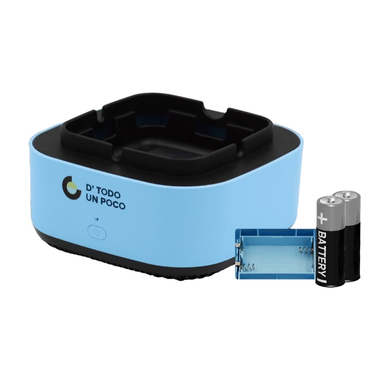 Cenicero Azul Extractor Humo Purificador Aire