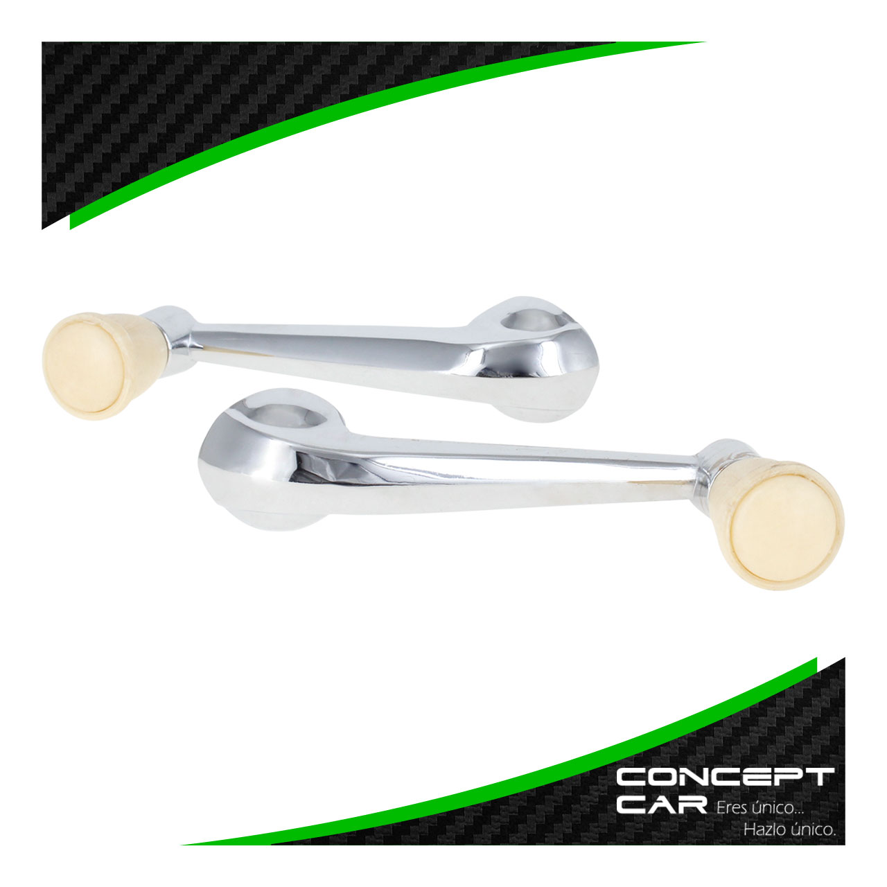 Par Manijas Para Elevar Vidrios Cromo Vw Vocho Clasicas