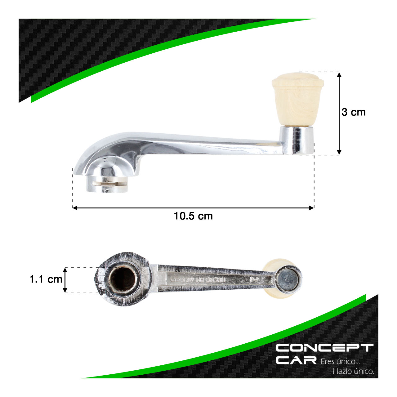 Par Manijas Para Elevar Vidrios Cromo Vw Vocho Clasicas