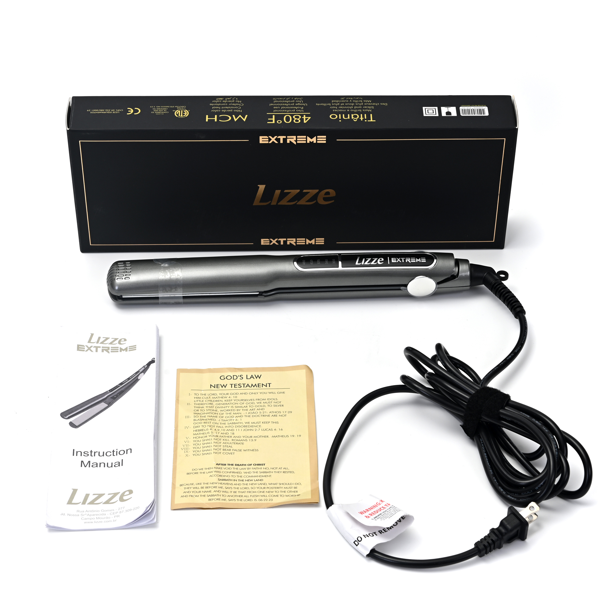 Plancha Lizze Extreme 480f Placas Titanium Sellar