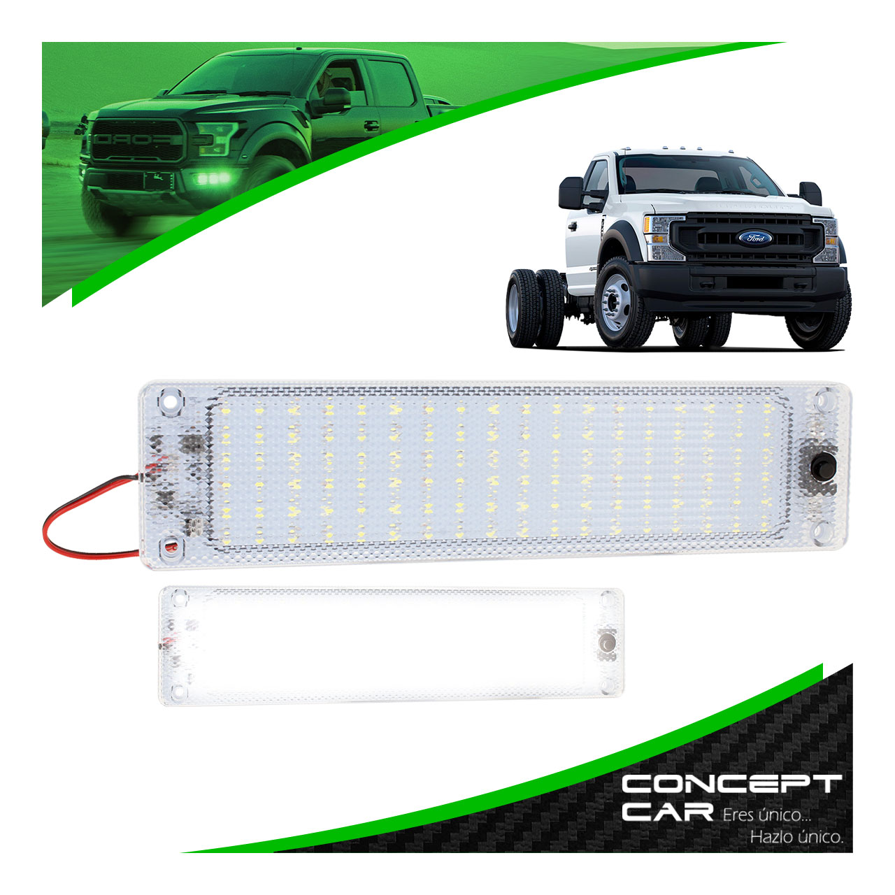 Lampara Luz Interior 108 Led Cabina Caja Auto Camioneta