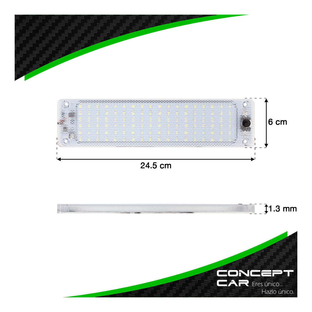 Lampara Luz Interior 108 Led Cabina Caja Auto Camioneta