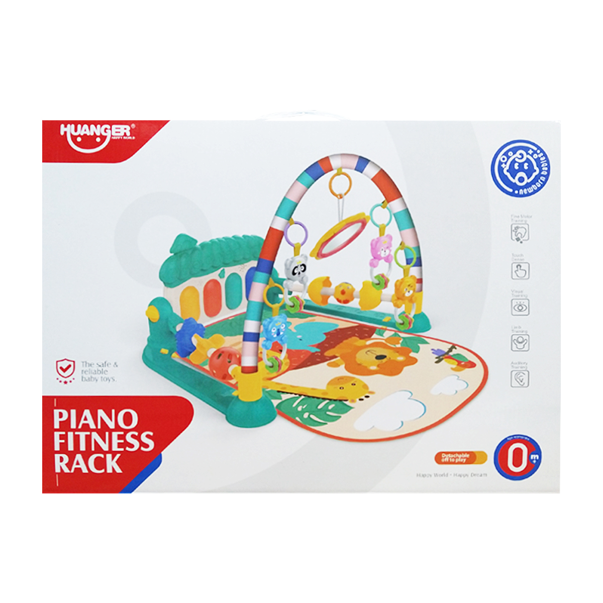 Gimnasio Bebe Multifuncional Con Piano Naranja - Promart