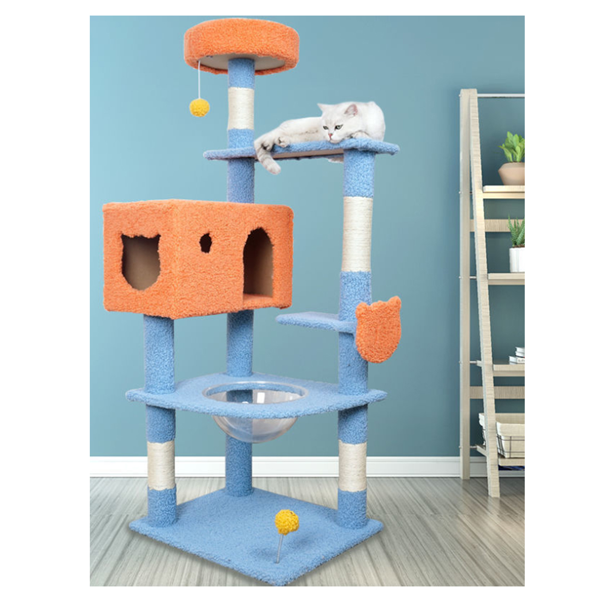 Árbol Rascador Para Gato Mueble Torre 5 Niveles