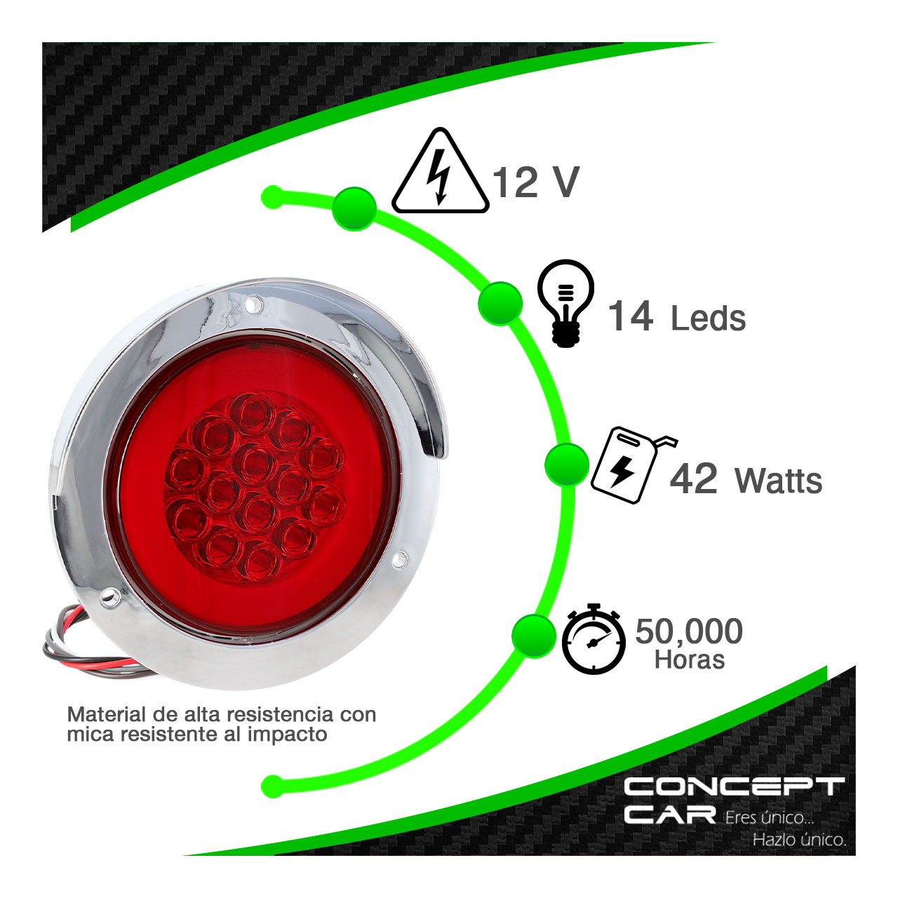 Plafón 14 Led Redondo Arillo Gel Bisel Con Pestaña Cromo