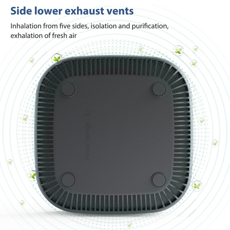 Cenicero Gris Extractor Humo Purificador Aire