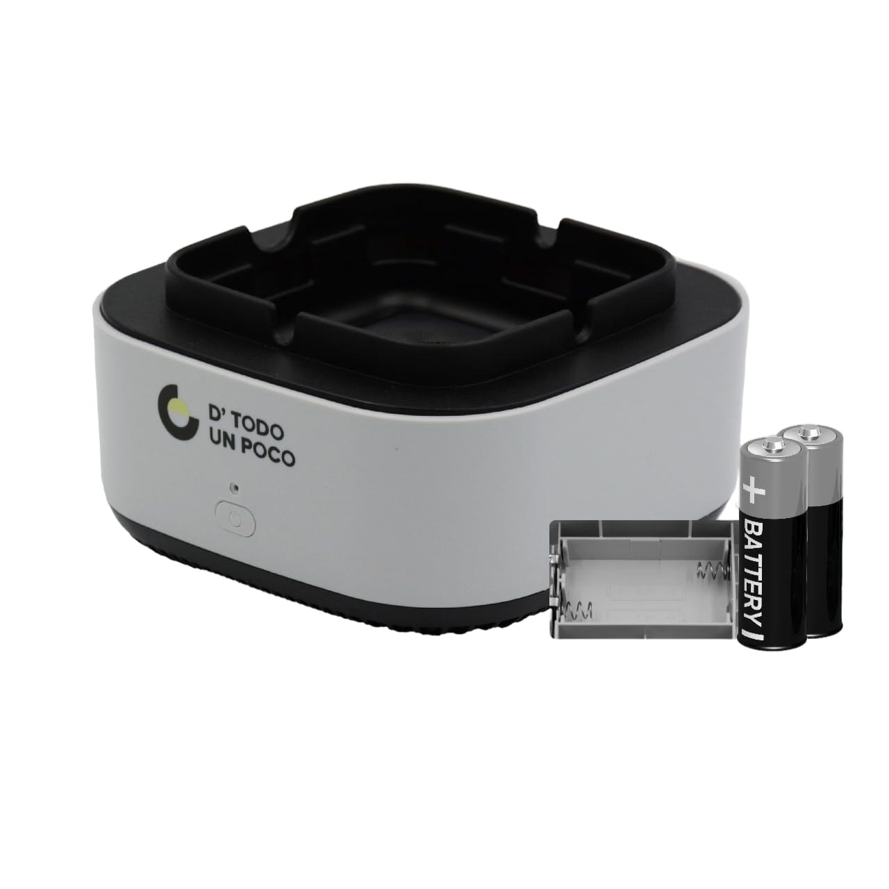 Cenicero Gris Extractor Humo Purificador Aire