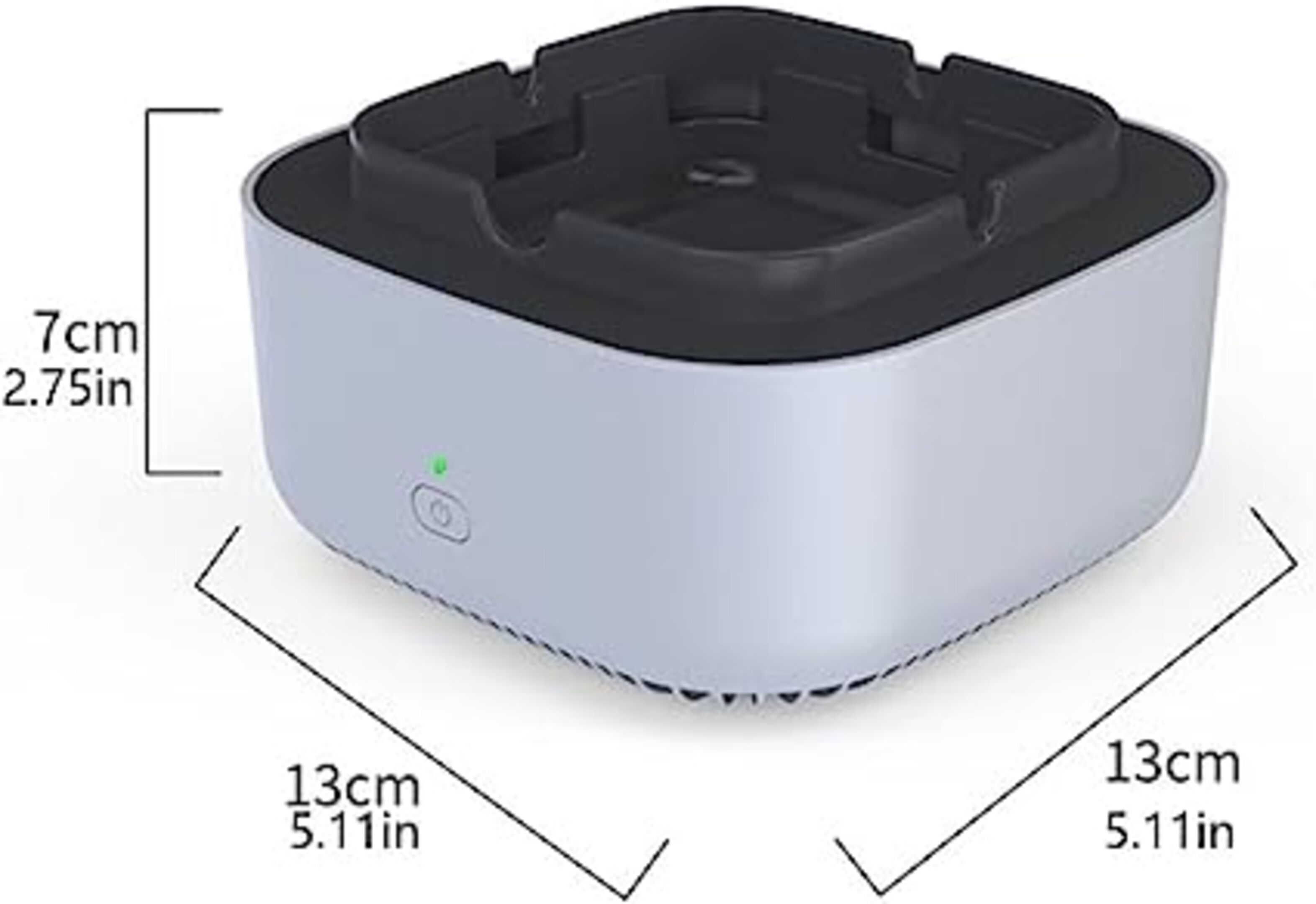 Cenicero Gris Extractor Humo Purificador Aire