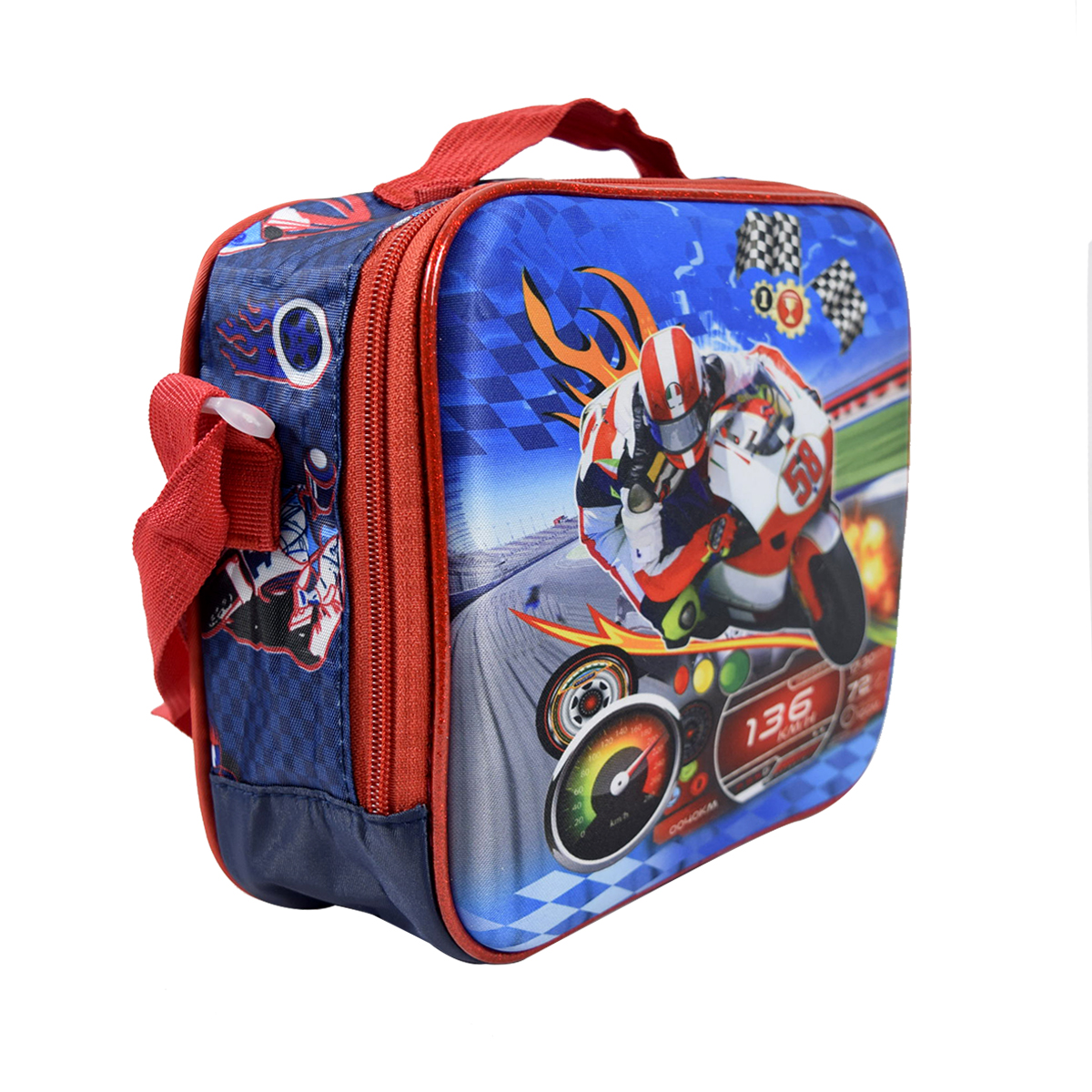 Lonchera Térmica Diseño Motos para Niños