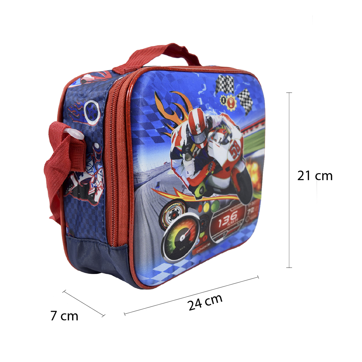 Lonchera Térmica Diseño Motos para Niños