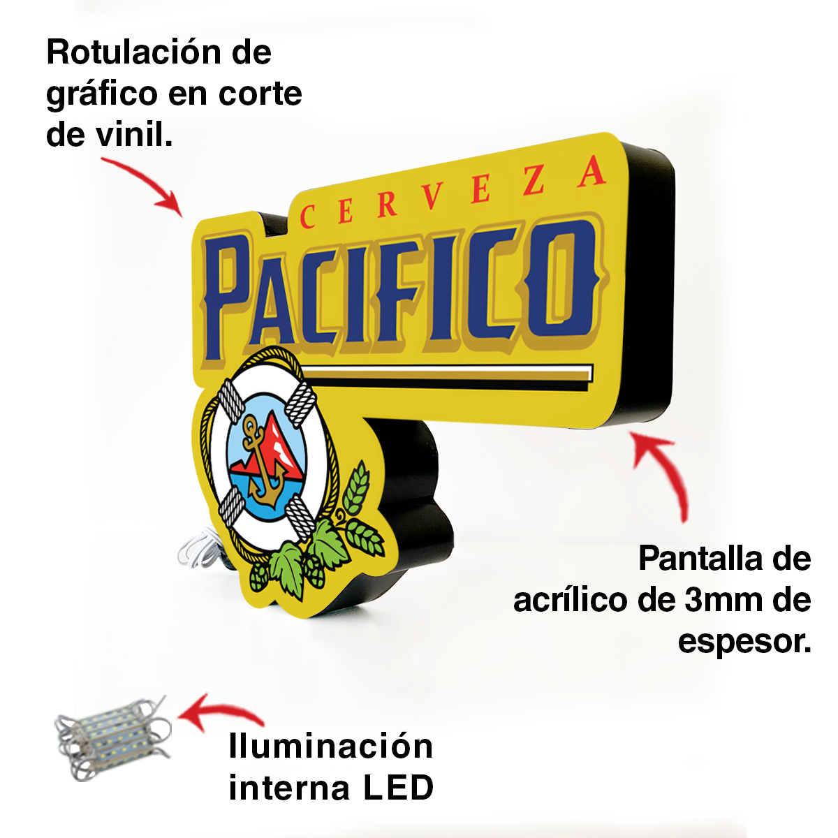 ANUNCIO LUMINOSO CERVEZA PACIFICO