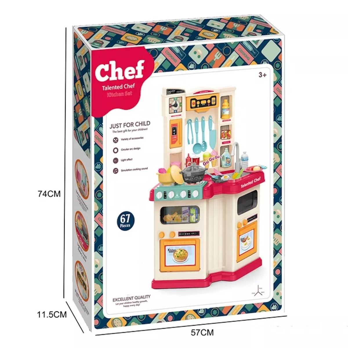 Cocina Cocinita Infantil Talented Chef 67 pz 