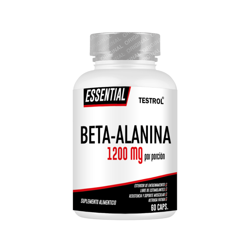 Beta-alanina 1200 Mg Testrol Essential 60 Cápsulas