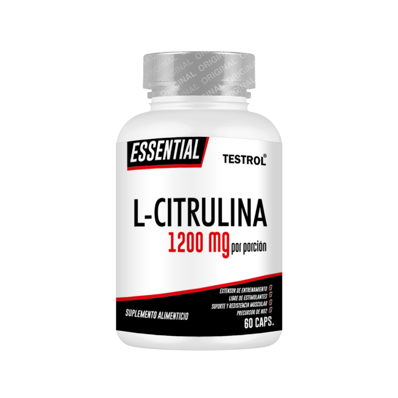 L-citrulina 1200 Mg Testrol Essential 60 Capsulas