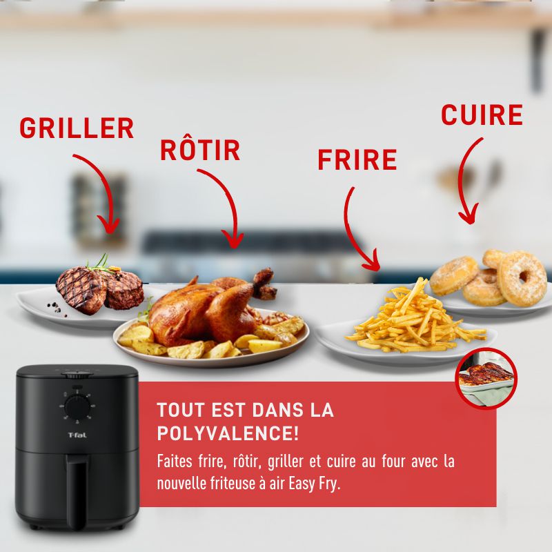 Freidora De Aire Tefal Easy Fry EY130850 3.5 Lts Manual